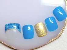 ヨガ アンド リラクゼーション からだの恵み 安城サロン/かわいいアートのフットネイル