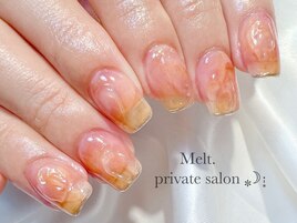 うるうる桃nail♪カスタム¥12000