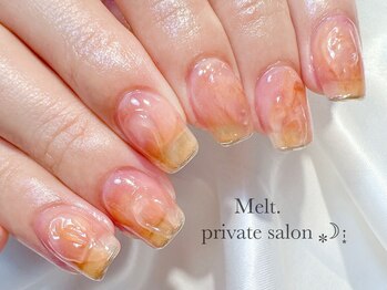 うるうる桃nail♪カスタム¥12000