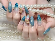 ナナアンドコー(Nana&Co.)/夏ネイル、水色