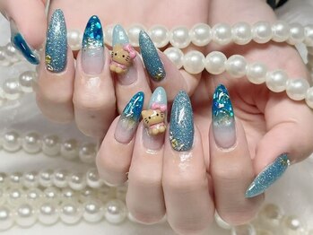 ナナアンドコー(Nana&Co.)/夏ネイル、水色