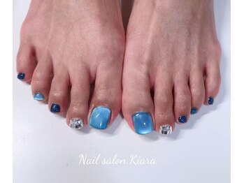 キアラネイル(Kiara Nail)/フット持ち込みデザインネイル