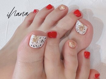 イハナ(ihana)の写真/秋のオシャレは足元から♪お仕事上ハンドができない方にも◎足先から華やかに☆お得なクーポンもご用意★