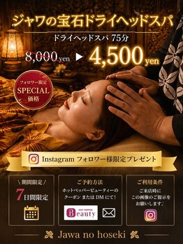 ジャワの宝石/インスタ限定特別クーポン 