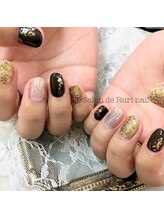 サロンドルリネイル(salon de Ruri nail)/◎カジュアルショート＊なみなみ