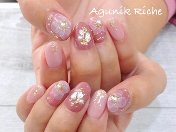 アグニークリッシェ(Agunik Riche)/【水彩ネイル】