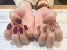 ネイルアルケー(Nail ARCHE)/アシンメトリーニュアンスネイル