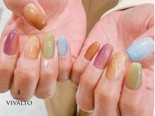 ワールド ビューティ ヴィヴァルト 宝塚店(WORLD BEAUTY VIVALTO)/縦グラデーション/カラフル