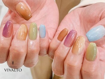 ワールド ビューティ ヴィヴァルト 宝塚店(WORLD BEAUTY VIVALTO)/縦グラデーション/カラフル