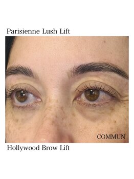 アロマラボ コミュン(COMMUN)/まつ毛パーマと眉毛を同時施術