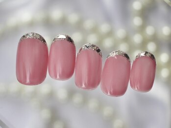 ネイルマムジジ(nailmum jiji)/ガラスフレンチ ジェルネイル