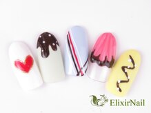 エリクサーネイル 神田(Elixir Nail)/ハンドやり放題/クーポン使用