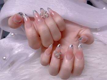 スノーネイルサロン 新宿店(Snow nail salon)/ガラスフレンチ