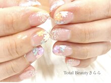 ネイルサロン きらら 藤沢本店/クリアネイル♪フラワー
