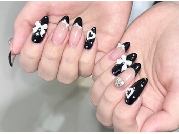 モカ 心斎橋(moca by Lee)/【miyuu】ドットネイル