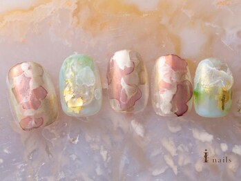 アイネイルズ 吉祥寺店(I nails)/夏インクニュアンスネイル