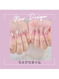 ラメグラデーションネイル