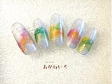 ネイルサロン あかねいろ/ユニコーンネイル　ニュアンス
