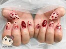 春。ハートネイル♪