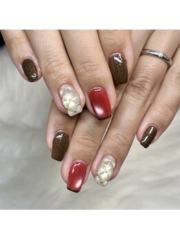 マイオティック ネイル(miotic nail)/冬カラーキルティングデザイン