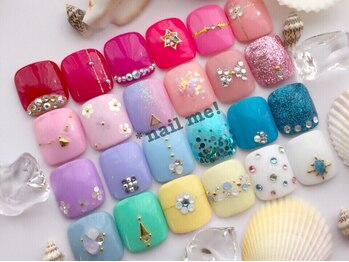 ネイルミー(nail me!)の写真/緑膿菌対策・巻き爪対策ジェルで安心！爪に優しく長持ちのフットネイル♪