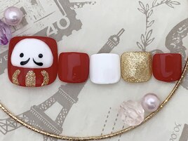 お正月ネイル(フット)