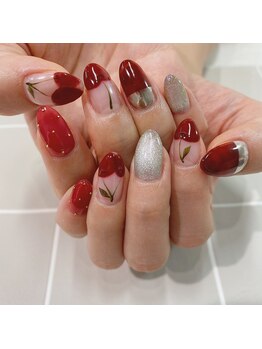 ネイルアトリエ スプーン(spoon)/さくらんぼネイル