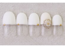 ネイルルージュ(Nail Rouge)/フラワーネイル★シンプルネイル