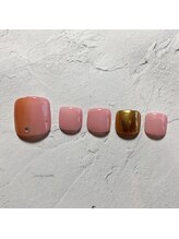 フレイムス アイラッシュ アンド ネイル(FRAMES)/ピンクフットネイル