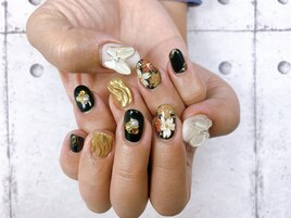 和柄デザインネイル