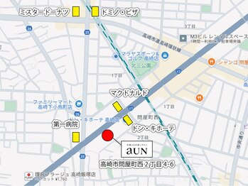 アウン 高崎店(aUN)/aUN（アウン）の地図