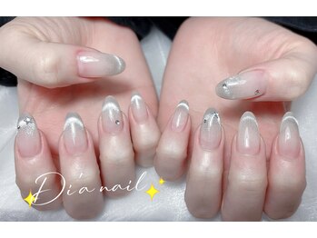 ディアネイルサロン 池袋(Di’a)/マグネットグラデ/フィルイン
