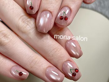 マグネットチェリーネイル