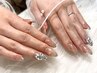 【HAND】人気☆ガラスフレンチネイル 《フィルインオフ込》