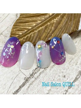 ネイルサロン クイル(QUILL)/７月SKY（２）