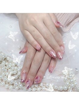 シーシーナナ ネイルサロン(CC NaNa Nail Salon)/キラキラミラーデザインネイル