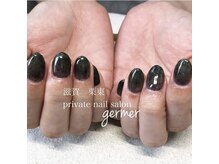 ジェルメ(germer)/ブラックラメのワンカラー！