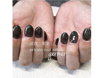 ブラックラメのワンカラー！