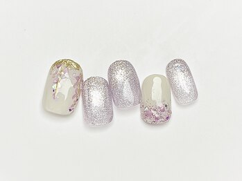 しだれ藤ネイル