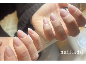 ネイルアド(nail.add)/ラシェードジェルオフ後の爪