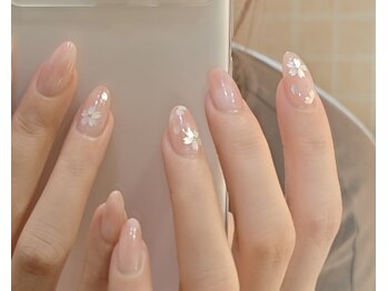 ファンシー 三軒茶屋店(Fancy)/春ネイル/桜/ワンホン