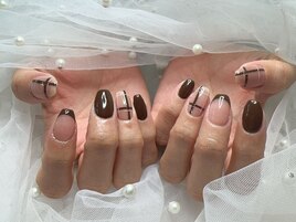 バレンタインネイル