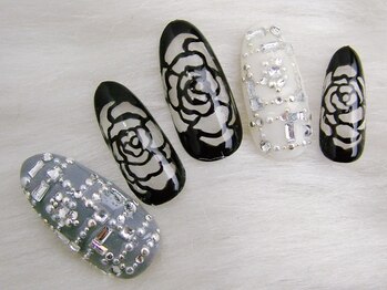 アンジェヴォーグ 名古屋本店(Angevogue)/ラインストーンスケルトンローズ