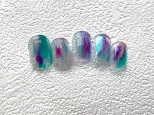 ゆびノさき イバラキシ(ibarakishi)/グリーンパープルブルー