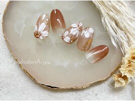 大人フラワーネイル