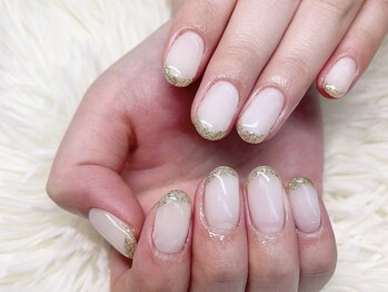 ソンリエ 青竹店(SONRiE)/ゴールドフレンチネイル