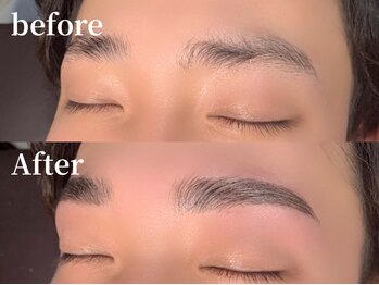 エムズアイブロウ 難波店(M’sアイブロウ)/メンズHBL☆before→After#眉毛