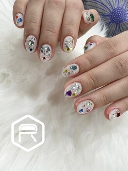 レディスペネイル ノウラ 名駅店(Redispe nail NouRa)/宝石ネイル