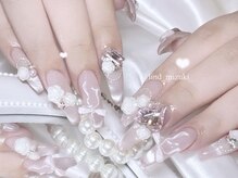 リンドネイル バイ モカ アンド ララ(Lind nail by moca and LaLa)/【mizuki】ガーリーネイル