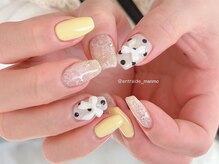 アントレッド(entraide)/レース×リボンのガーリーネイル